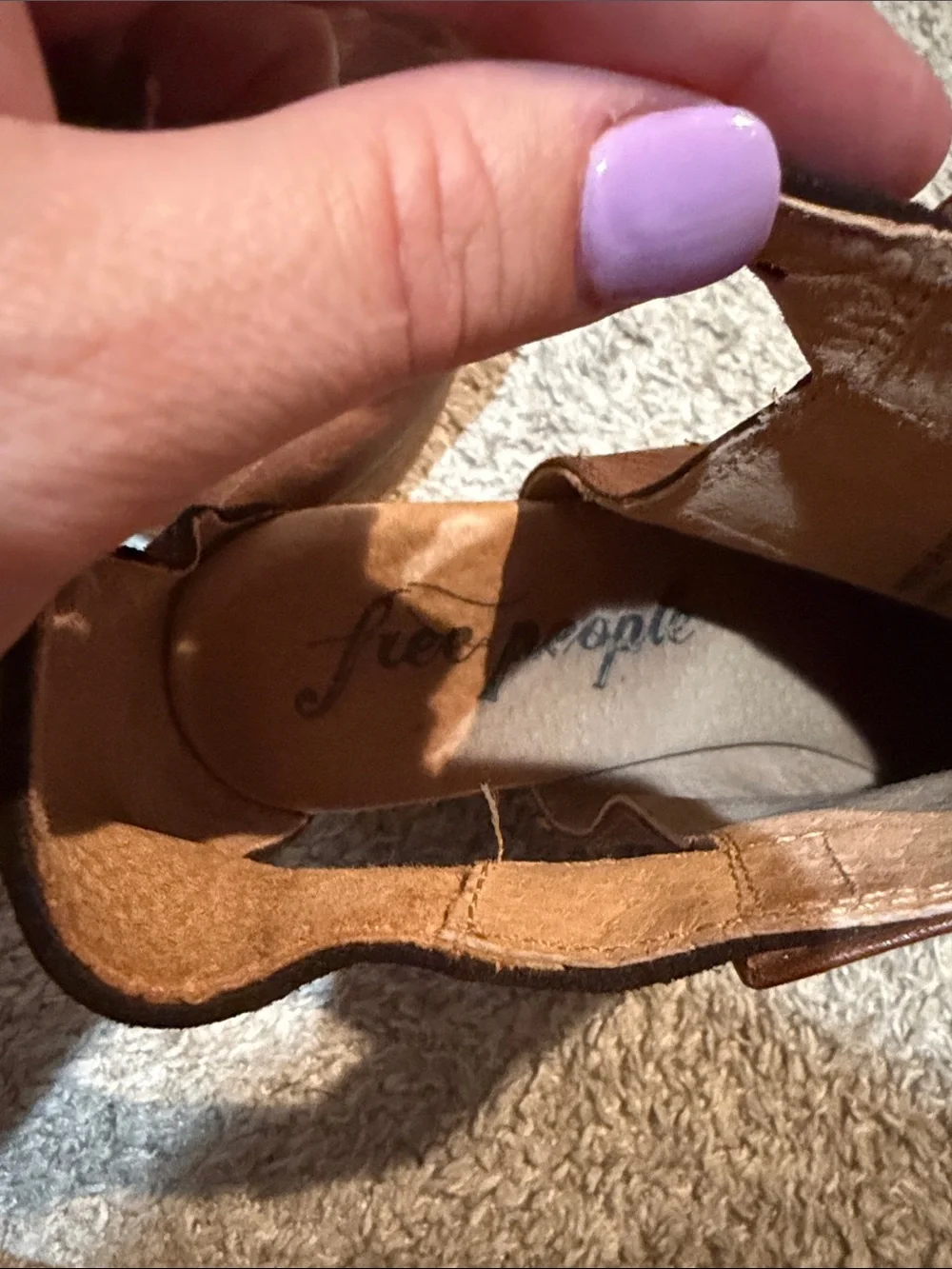 Free People Amber Orchard Brown Leather Platform Ankle Boot Clogs